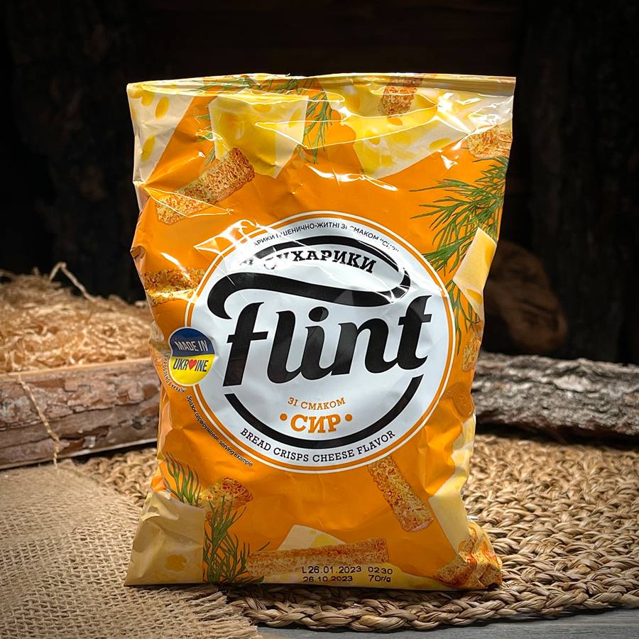Сухарики со вкусом сыра "Flint" — фото 1