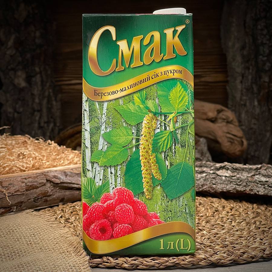 Берёзово-малиновый сок "Смак" — фото 1