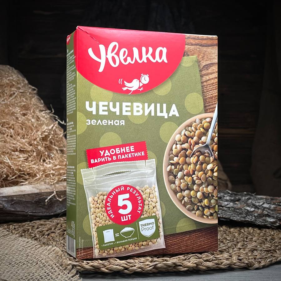 Чечевица зелёная "Увелка" — фото 1