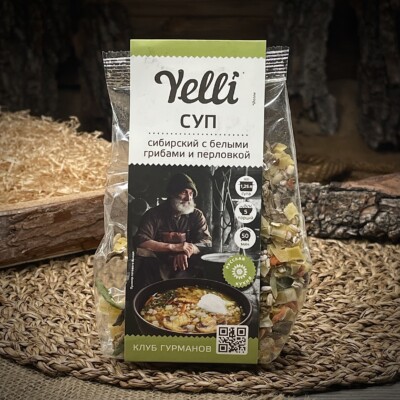 Суп Сибирский с белыми грибами и перловкой Yelli